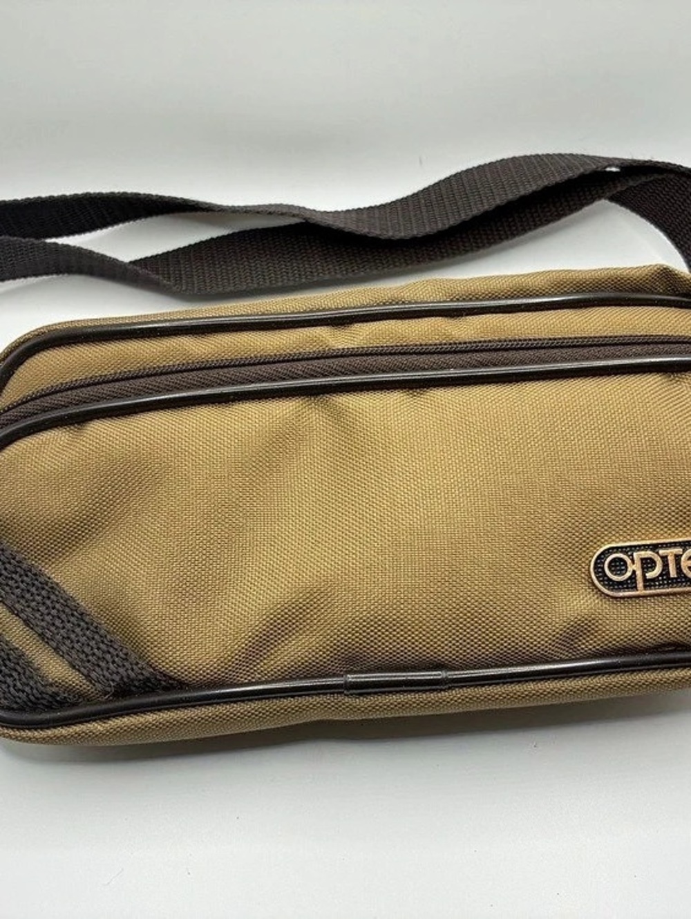 Optex Crossbody Belt Bag in Brown & Black Like New